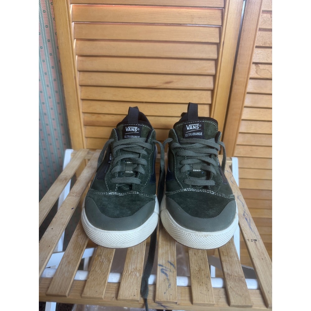 Vans UltraRange EXO Grape Leaf Dark Green Suede Sneakers Mens 8 Women 9.5